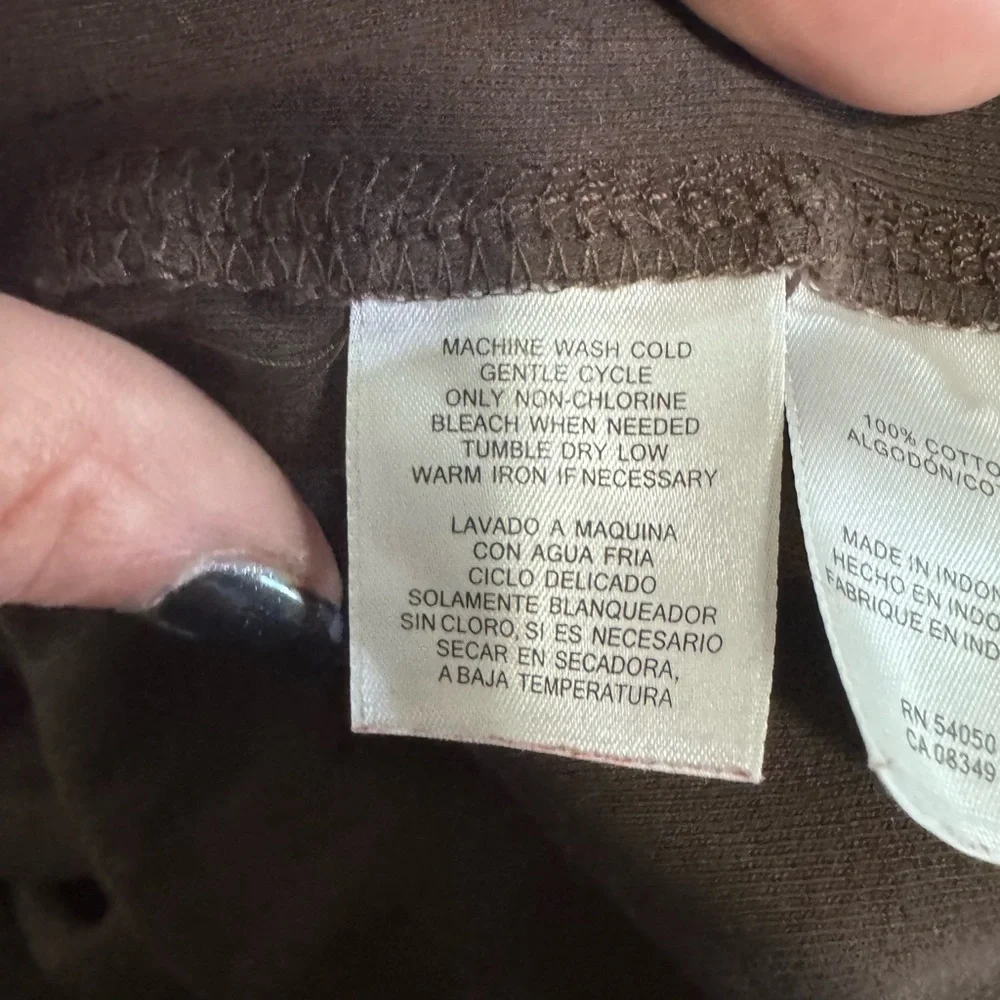 Jones New York Chocolate Long Sleeve Top - Picture 5 of 6